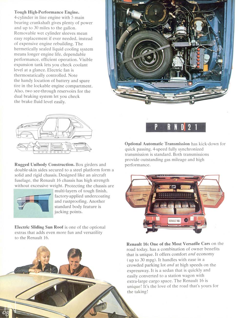 1971 Renault 10 & 16 brochure